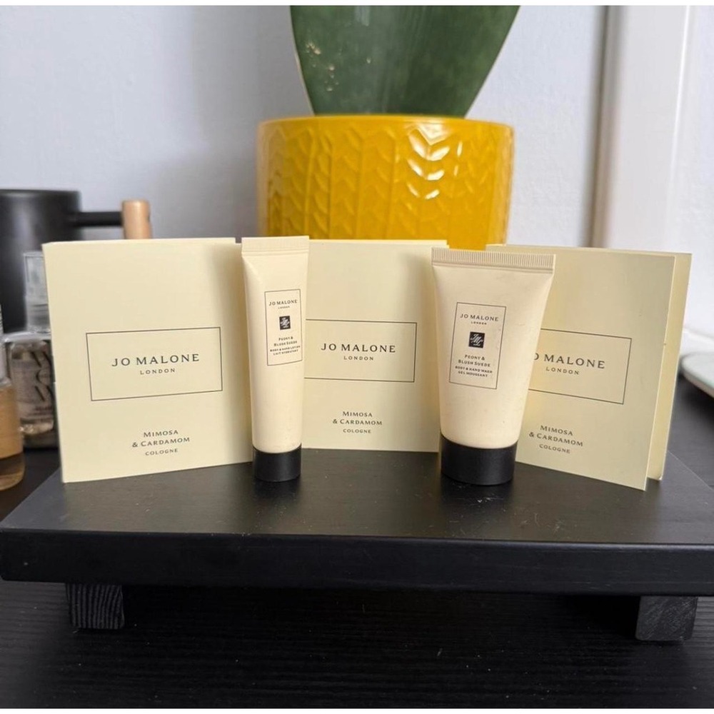 Jo Malone London peony and blush body wash, lotion and Mimosa & Cardamom new